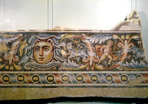 Detail of a Mosaic Floor from the Triclinium (Dining Room) of a Roman Villa by Unbekannt Unbekannt